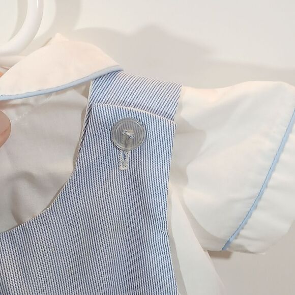 Vintage Embroidered Sailboat Baby Outfit - Picture 6 of 13